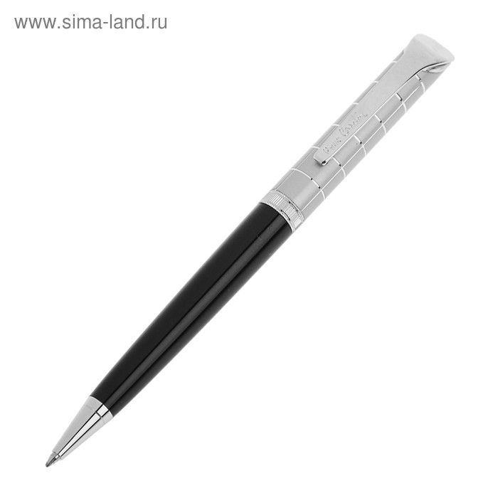 Ручка шариковая поворотная Pierre Cardin Gamme, алюминий, глянцевая чёрная (PC0872BP) - Фото 1
