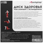 Диск здоровья ONLYTOP, с ручками, цвета МИКС - Фото 8