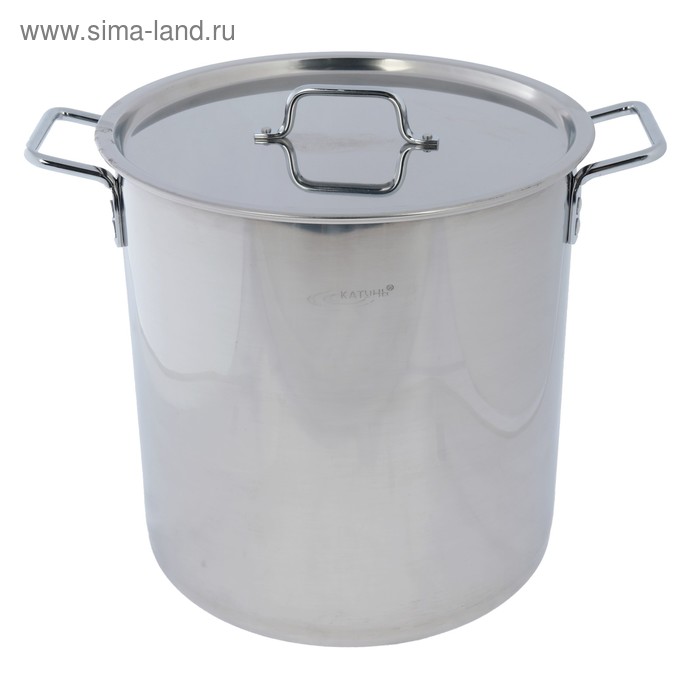 УЦЕНКА Котел 30 л d=35 см h=35 см «Общепит» Сварной. Клепаные ручки - Фото 1