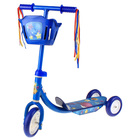 Самокат трёхколёсный с корзиной, 15 см, микс - Фото 1