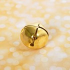 Бубенчики для рукоделия, набор 2 шт., размер 1 шт. — 3.5 см, золотой - Фото 3