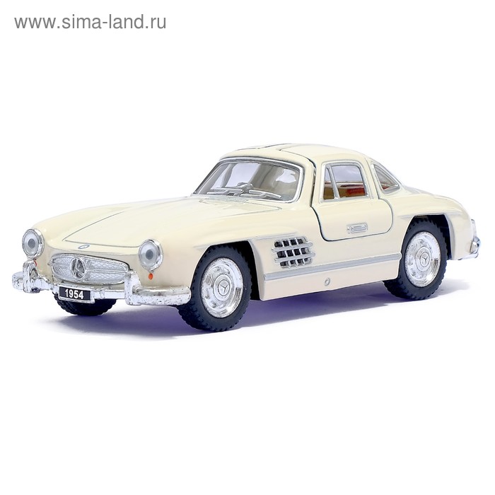 Машина металлическая Mercedes-Benz 300 SL, 1:36, открываются двери, инерция, цвет бежевый - Фото 1