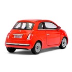 Машина металлическая Fiat 500, 1:28, открываются двери, инерция, цвет красный - Фото 3