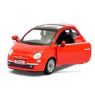 Машина металлическая Fiat 500, 1:28, открываются двери, инерция, цвет красный - Фото 4