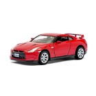 Машина металлическая Nissan GT-R R35, 1:36, открываются двери, инерция, цвет красный - Фото 1