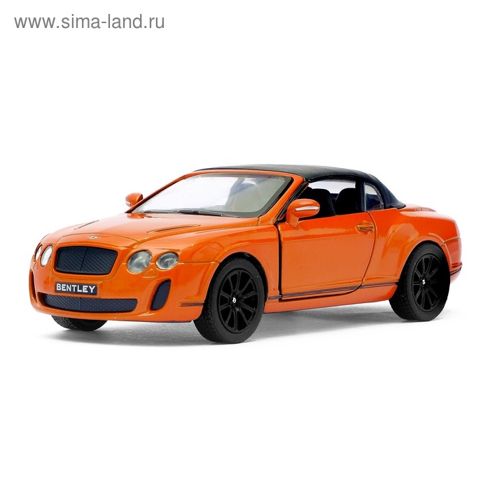 Машина металлическая Bentley Continental Supersports Convertible, 1:38, открываются двери, инерция, цвет коричневый - Фото 1