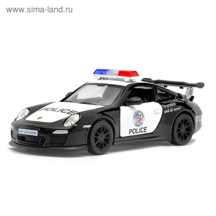Машина металлическая Porsche 911 GT3 RS (Police), масштаб 1:36, открываются двери, инерция, МИКС - Фото 1