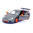 Машина металлическая Porsche 911 GT3 RS, 1:36, открываются двери, инерция, цвет серый - Фото 4