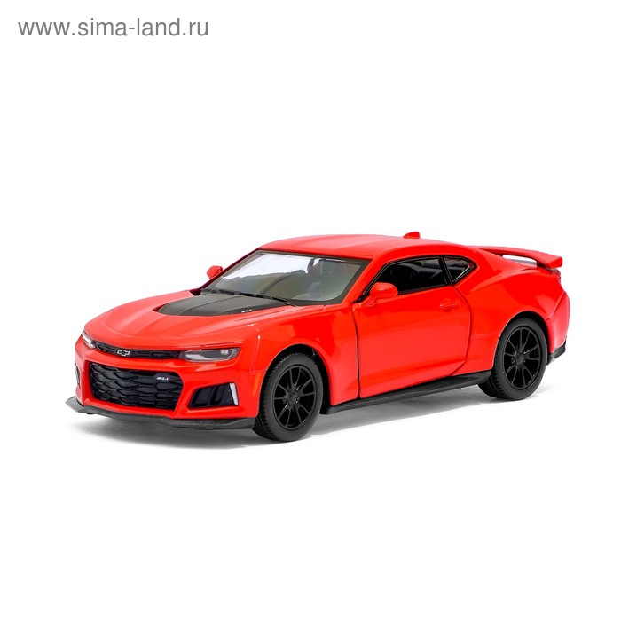 Машина металлическая Chevrolet Camaro ZL1, 1:38, открываются двери, инерция, цвет красный - Фото 1