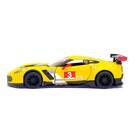 Машина металлическая Chevrolet Corvette C7.R Race Car, 1:36, открываются двери, инерция, цвет жёлтый - Фото 2