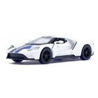 Машина металлическая Ford GT, масштаб 1:38, открываются двери, инерция, цвет белый - Фото 1