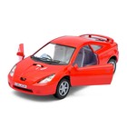 Машина металлическая Toyota Celica, 1:34, открываются двери, инерция, цвет красный - Фото 4