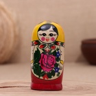 Матрёшка дерево «Зоя», жёлтый платок, 5 кукольная, 12 см - Фото 3