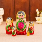 Матрёшка дерево «Зоя», жёлтый платок, 5 кукольная, 12 см - Фото 5