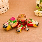 Матрёшка дерево «Зоя», жёлтый платок, 5 кукольная, 12 см - Фото 8