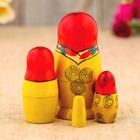 Матрёшка дерево «Галина», красный платок, 4 кукольная, 9 см - Фото 2