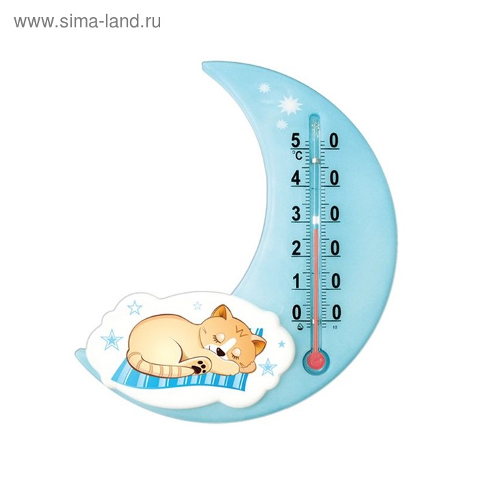 Термометр универсальный детский, цвет голубой, рисунок МИКС - Фото 1