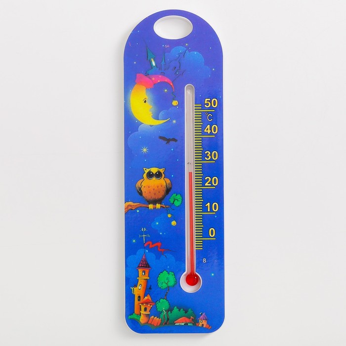 Термометр комнатный детский, цвет синий - Фото 1
