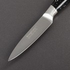 Нож для овощей Доляна Overlord, лезвие 8,5 см, цвет чёрный - Фото 2