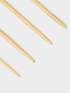 Столовые приборы Magistro «Фолк», 4 предмета, нержавеющая сталь, золотистые - Фото 3