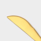 Набор столовых приборов Magistro «Фолк», 4 предмета, нержавеющая сталь, цвет металла золотой, белые ручки - Фото 3