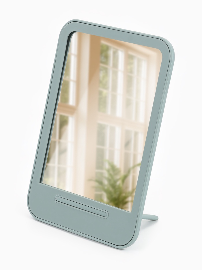 Зеркало настольное, прямоугольное, 14×19.5 см, (11.5×15 см), МИКС - Фото 1