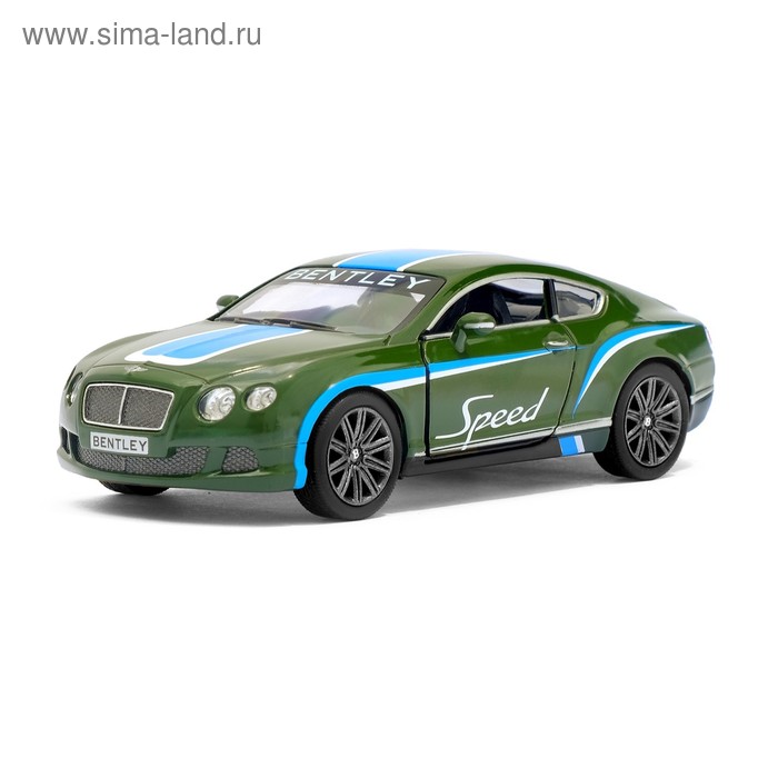 Машина металлическая Bentley Continental GT Speed, 1:38, инерция, цвет МИКС - Фото 1