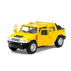 Машина металлическая Hummer H2 SUT, 1:40, открываются двери, инерция, цвет желтый - Фото 4