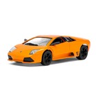 Машина металлическая Lamborghini Murcielago LP640, масштаб 1:36, открываются двери, инерция, цвет оранжевый - Фото 1