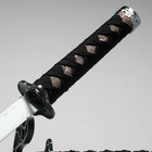 Сув. изделие катаны 3в1 на подставке, ножны кожзам, цветы  шоко  47/70/89см - Фото 6