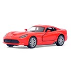 Машина металлическая SRT Viper GTS, 1:36, открываются двери, инерция, цвет красный - Фото 1