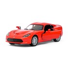 Машина металлическая SRT Viper GTS, 1:36, открываются двери, инерция, цвет красный - Фото 4