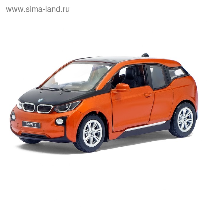 Машина металлическая BMW i3, масштаб 1:36, открываются двери, инерция, МИКС - Фото 1