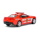 Машина металлическая Chevrolet Camaro, 1:38, открываются двери, инерция, Fire fighter - Фото 3