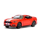 Машина металлическая Ford Mustang GT, 1:38, открываются двери, инерция, цвет красный - Фото 1