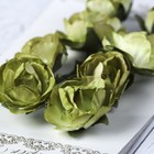 Цветы розы бумажные "Зеленые" набор 8 шт - Фото 3