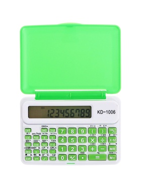 Калькулятор инженерный, 10-разрядный 1006, корпус зеленый