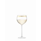 Набор из 8 бокалов для вина с золотым декором Deco, 525 мл - Фото 3