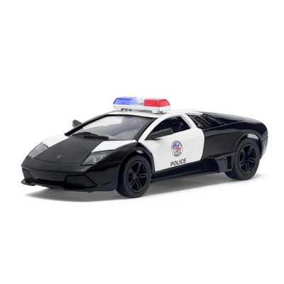 Машина металлическая, инерционная Lamborghini Murcielago LP640 (Police), масштаб 1:36, открываются двери