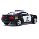 Машина металлическая Chevrolet Camaro (Police), масштаб 1:38, открываются двери, инерция, МИКС - Фото 3