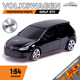 Машина металлическая VOLKSWAGEN GOLF GTI, 1:64, цвет чёрный 3098604