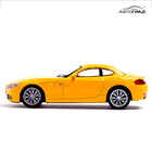 Машина металлическая BMW Z4, 1:43, цвет жёлтый - фото 9107431