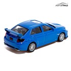 Машина металлическая SUBARU WRX STI, 1:43, цвет синий - фото 8616514