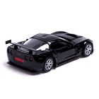 Машина металлическая CHEVROLET CORVETTE C6-R, 1:32, открываются двери, инерция, цвет чёрный - Фото 4