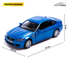 Машина металлическая BMW M5, 1:32, открываются двери, инерция, цвет синий - Фото 2