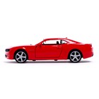 Машина металлическая CHEVROLET CAMARO, 1:32, открываются двери, инерция, цвет красный - Фото 2