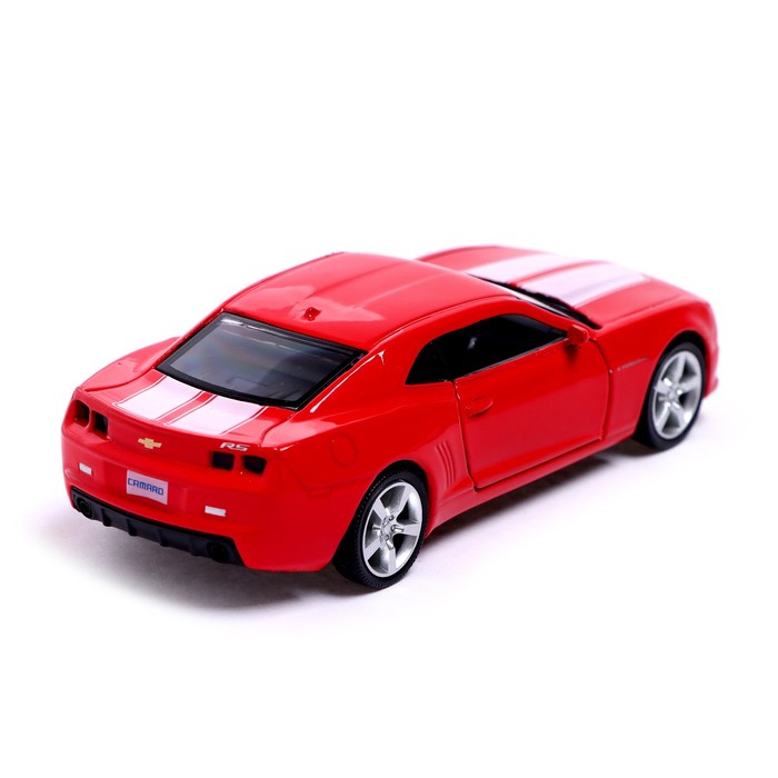 Машина металлическая CHEVROLET CAMARO, 1:32, открываются двери, инерция, цвет красный - фото 1905484396