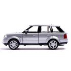 Машина металлическая LAND ROVER RANGE ROVER SPORT,1:32, открываются двери, инерция, цвет серый - Фото 2