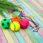 Мяч мягкий «Спортсмен», на резинке, 4,7 см - Фото 1