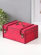 Шкатулка для украшений «Сундучок. Средневековье», дерево, с клёпками, 9.5×22×15.5 см - Фото 4